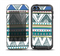 The Abstract Blue and Green Triangle Aztec Skin for the iPod Touch 5th Generation frē LifeProof Case