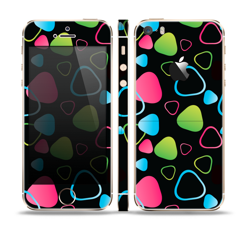 The Abstract Bright Colored Picks Skin Set for the Apple iPhone 5s