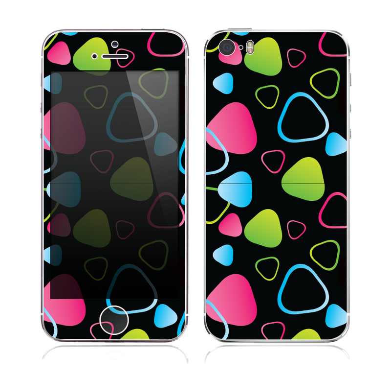 The Abstract Bright Colored Picks Skin for the Apple iPhone 5s