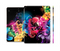 The Abstract Bright Neon Floral Skin Set for the Apple iPad Pro