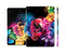 The Abstract Bright Neon Floral Full Body Skin Set for the Apple iPad Mini 3