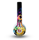 The Abstract Bright Neon Floral Skin for the Beats by Dre Mixr Headphones