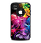 The Abstract Bright Neon Floral Skin for the iPhone 4-4s OtterBox Commuter Case