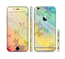 The Abstract Color Butterfly Shadows Sectioned Skin Series for the Apple iPhone 6 Plus