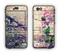 The Abstract Color Floral Painted Wood Planks Apple iPhone 6 LifeProof Nuud Case Skin Set
