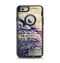 The Abstract Color Floral Painted Wood Planks Apple iPhone 6 Otterbox Defender Case Skin Set
