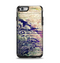 The Abstract Color Floral Painted Wood Planks Apple iPhone 6 Otterbox Symmetry Case Skin Set