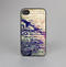 The Abstract Color Floral Painted Wood Planks Skin-Sert for the Apple iPhone 4-4s Skin-Sert Case