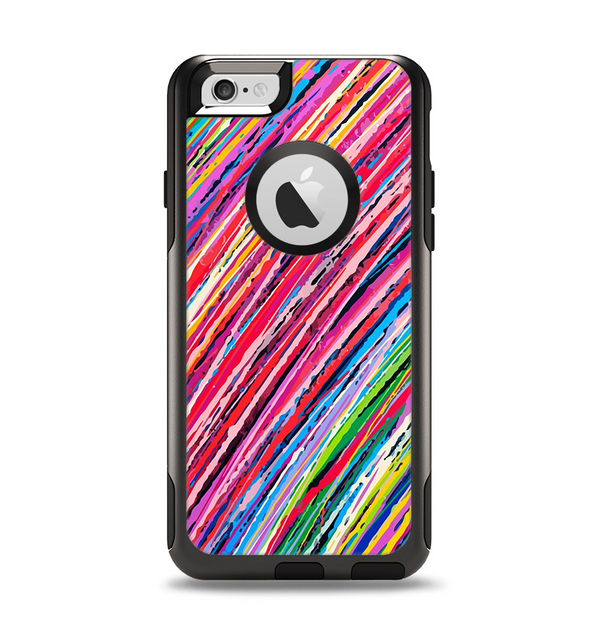 The Abstract Color Strokes Apple iPhone 6 Otterbox Commuter Case Skin Set