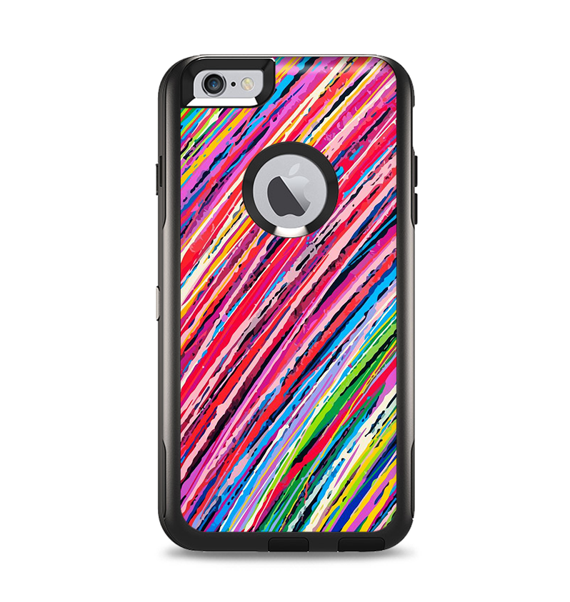 The Abstract Color Strokes Apple iPhone 6 Plus Otterbox Commuter Case Skin Set