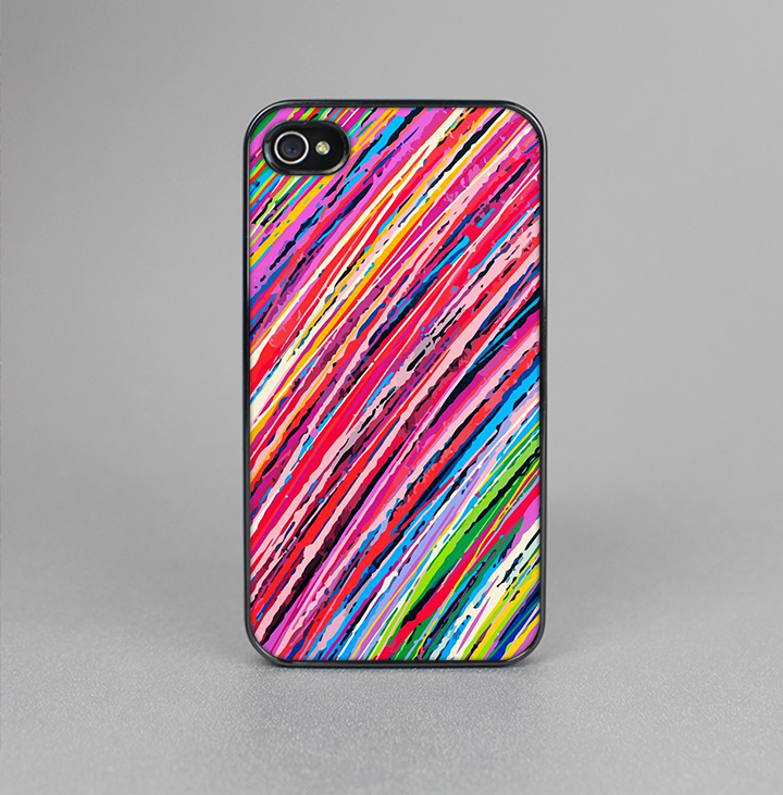 The Abstract Color Strokes Skin-Sert for the Apple iPhone 4-4s Skin-Sert Case