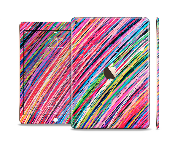 The Abstract Color Strokes Skin Set for the Apple iPad Pro