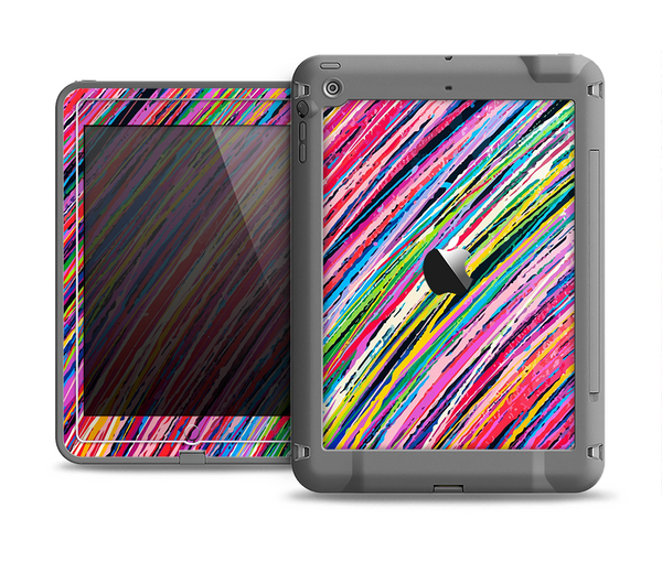 The Abstract Color Strokes Apple iPad Mini LifeProof Fre Case Skin Set