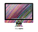 The Abstract Color Strokes Skin for the Apple iMac 27 Inch Desktop Computer for the iMac
