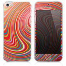The Abstract Color Whirls V3 Skin for the iPhone 3, 4-4s, 5-5s or 5c