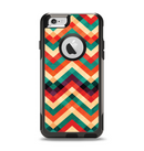 The Abstract Colorful Chevron Apple iPhone 6 Otterbox Commuter Case Skin Set