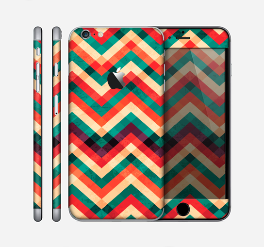 The Abstract Colorful Chevron Skin for the Apple iPhone 6 Plus