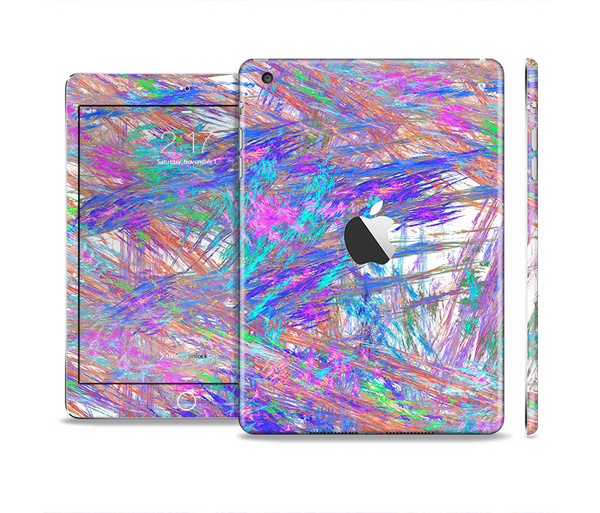 The Abstract Colorful Oil Paint Splatter Strokes Full Body Skin Set for the Apple iPad Mini 2