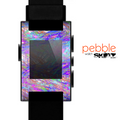 The Abstract Colorful Oil Paint Splatter Strokes Skin for the Pebble SmartWatch
