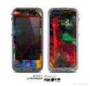 The Abstract Colorful Painted Surface Skin for the Apple iPhone 5c LifeProof Case