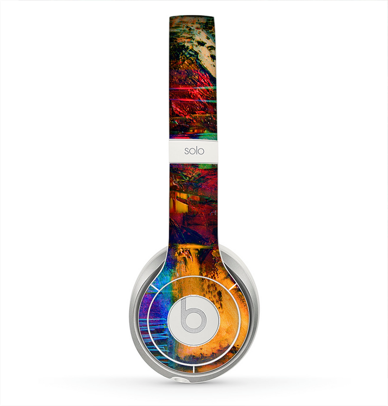 The Abstract Colorful Painted Surface Skin for the Beats by Dre Solo 2 Headphones
