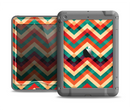 The Abstract Fall Colored Chevron Pattern Apple iPad Mini LifeProof Nuud Case Skin Set