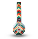 The Abstract Fall Colored Chevron Pattern Skin for the Beats by Dre Mixr Headphones