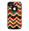 The Abstract Fall Colored Chevron Pattern Skin for the iPhone 4-4s OtterBox Commuter Case