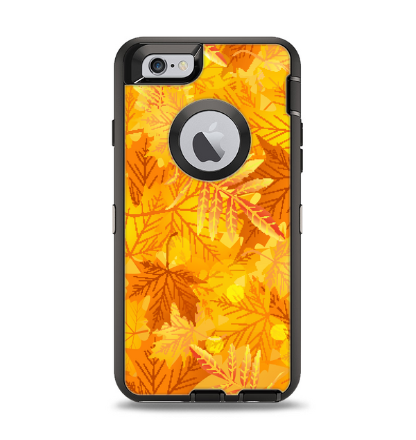 The Abstract Fall Leaves Apple iPhone 6 Otterbox Defender Case Skin Set