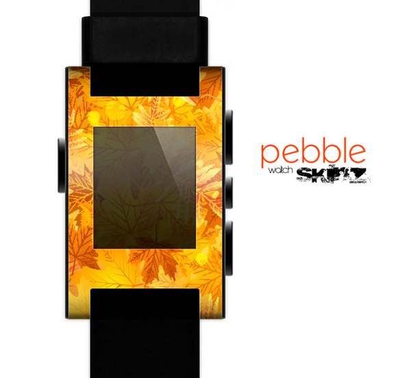 The Abstract Fall Leaves Skin for the Pebble SmartWatch