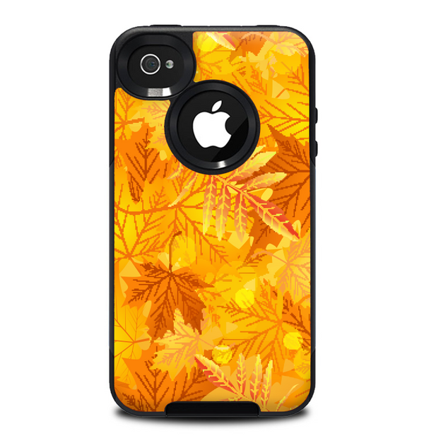 The Abstract Fall Leaves Skin for the iPhone 4-4s OtterBox Commuter Case