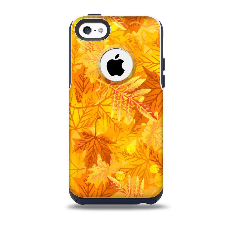 The Abstract Fall Leaves Skin for the iPhone 5c OtterBox Commuter Case