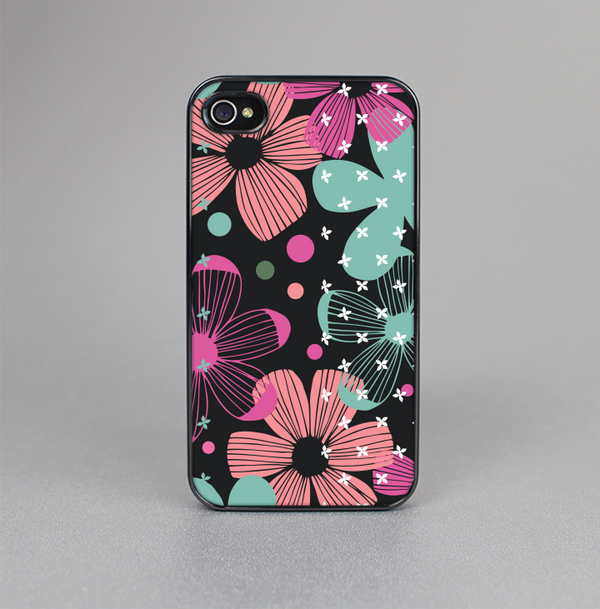 The Abstract Flower Arrangement Skin-Sert for the Apple iPhone 4-4s Skin-Sert Case