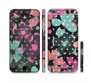 The Abstract Flower Arrangement Sectioned Skin Series for the Apple iPhone 6s Plus