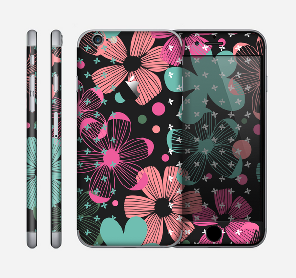 The Abstract Flower Arrangement Skin for the Apple iPhone 6