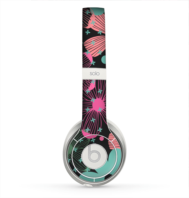 The Abstract Flower Arrangement Skin for the Beats by Dre Solo 2 Headphones