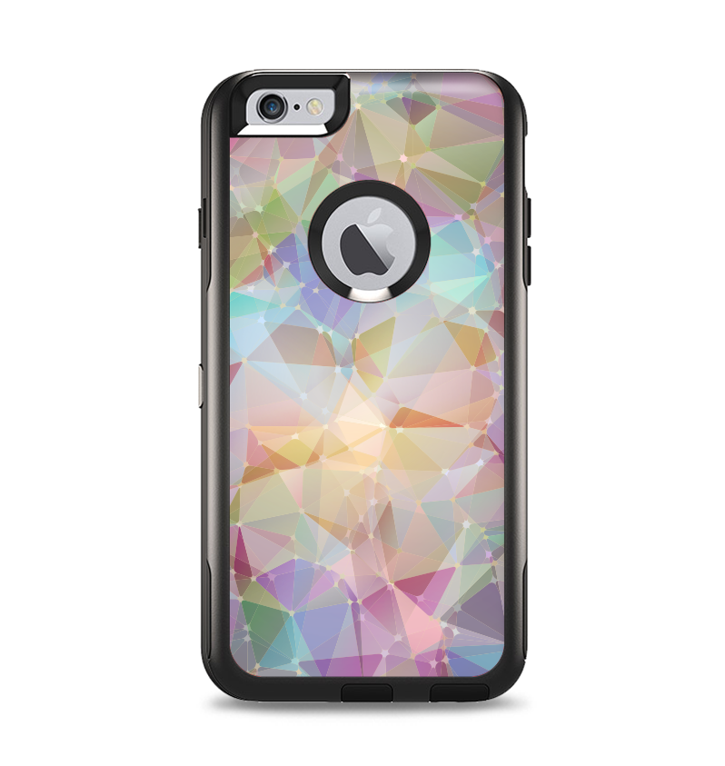 The Abstract Geometric Subtle Colored Connect Blocks Apple iPhone 6 Plus Otterbox Commuter Case Skin Set