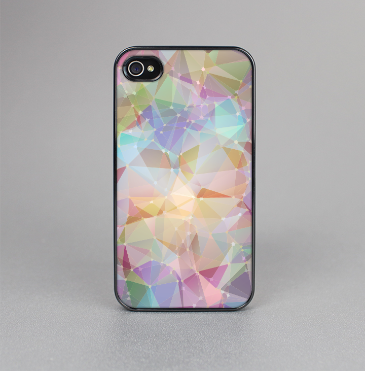 The Abstract Geometric Subtle Colored Connect Blocks Skin-Sert for the Apple iPhone 4-4s Skin-Sert Case