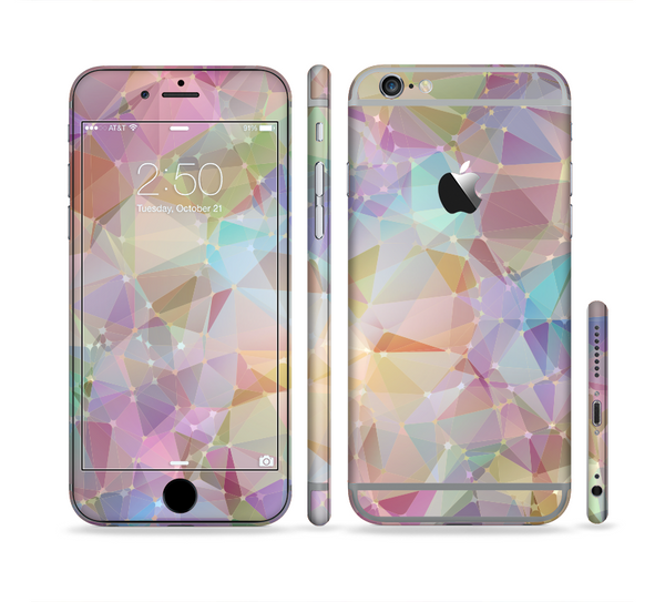 The Abstract Geometric Subtle Colored Connect Blocks Sectioned Skin Series for the Apple iPhone 6 Plus