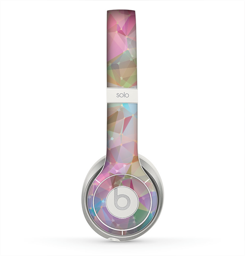 The Abstract Geometric Subtle Colored Connect Blocks Skin for the Beats by Dre Solo 2 Headphones