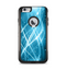 The Abstract Glowing Blue Swirls Apple iPhone 6 Plus Otterbox Commuter Case Skin Set