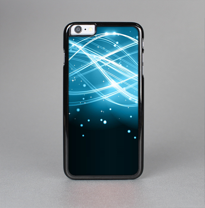 The Abstract Glowing Blue Swirls Skin-Sert for the Apple iPhone 6 Plus Skin-Sert Case