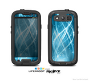 The Abstract Glowing Blue Swirls Skin For The Samsung Galaxy S3 LifeProof Case