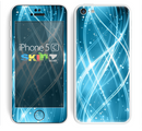 The Abstract Glowing Blue Swirls Skin for the Apple iPhone 5c