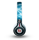 The Abstract Glowing Blue Swirls Skin for the Beats by Dre Mixr Headphones