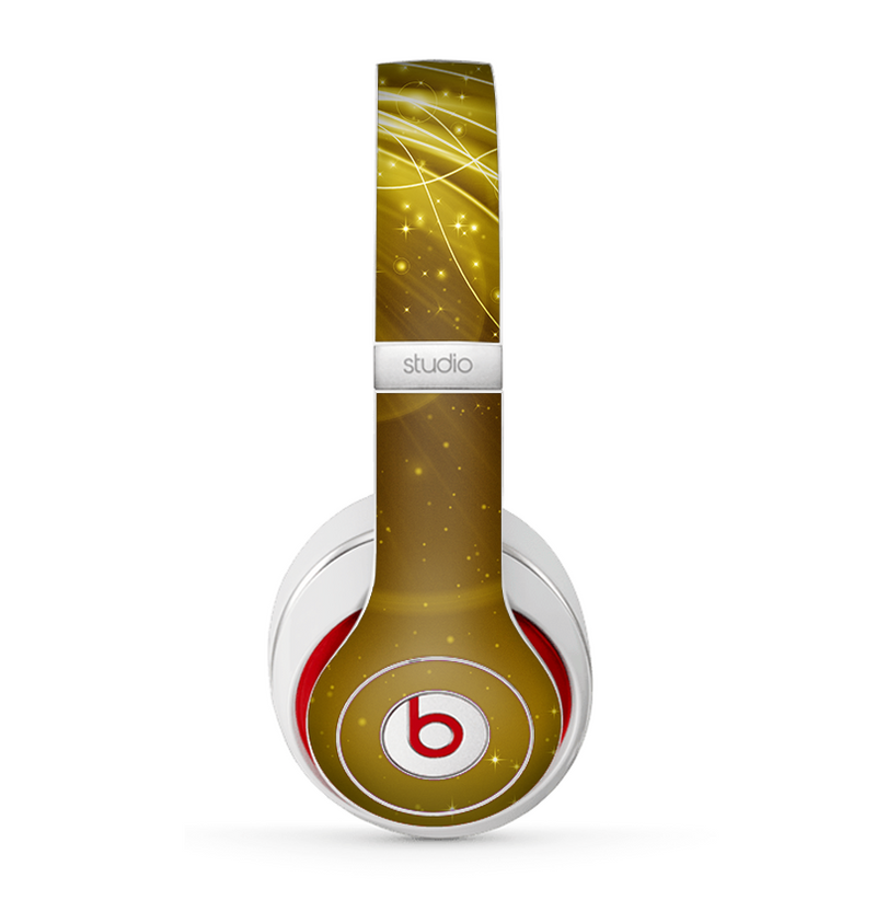The Abstract Gold Fantasy Swoop Skin for the Beats by Dre Studio (2013+ Version) Headphones-Recovered