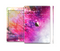 The Abstract Neon Paint Explosion Skin Set for the Apple iPad Air 2