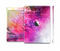 The Abstract Neon Paint Explosion Full Body Skin Set for the Apple iPad Mini 2