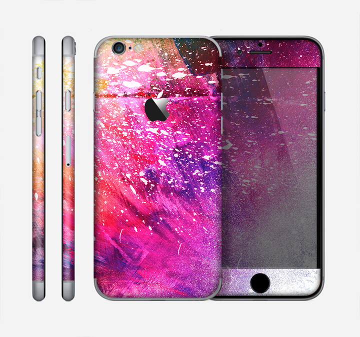 The Abstract Neon Paint Explosion Skin for the Apple iPhone 6