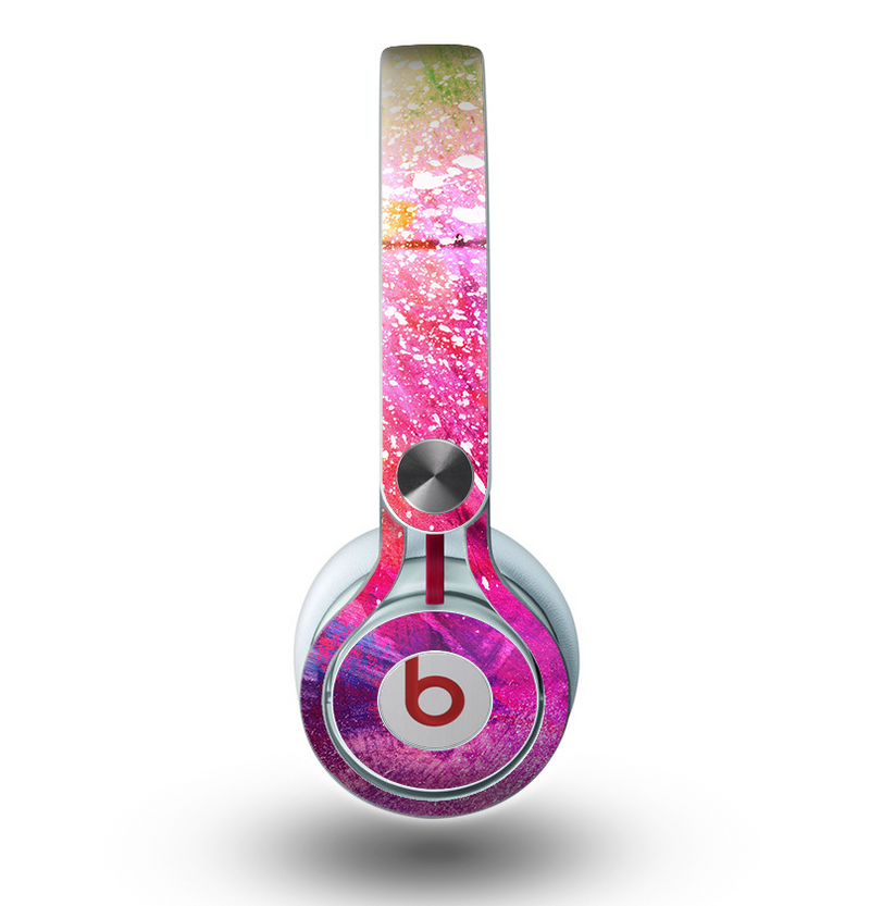 The Abstract Neon Paint Explosion Skin for the Beats by Dre Mixr Headphones